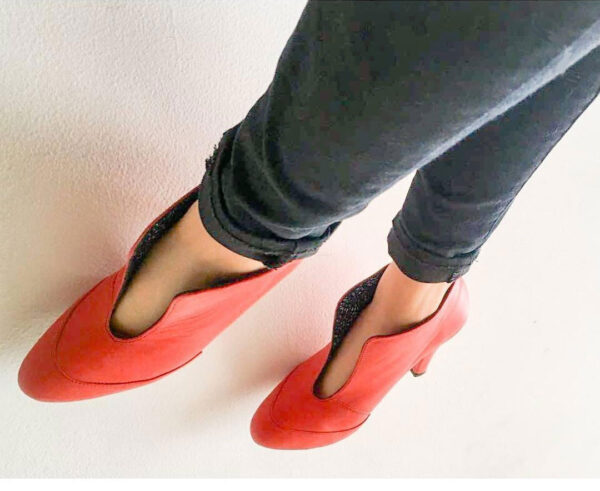 Botines elegantes zapatos de cuero para mujer