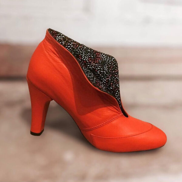 Botines elegantes zapatos de cuero para mujer