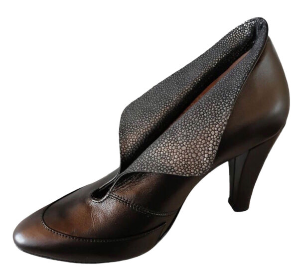 Botines elegantes zapatos de cuero para mujer