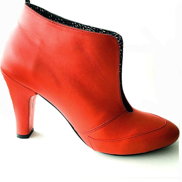 Botines elegantes zapatos de cuero para mujer