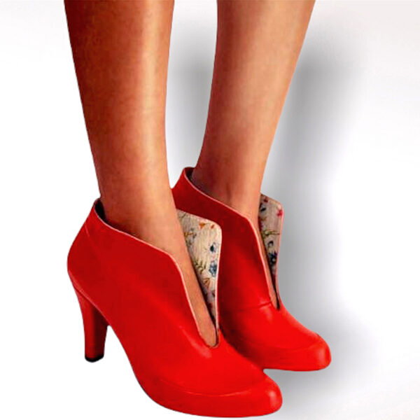 Botines elegantes zapatos de cuero para mujer